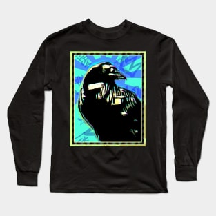 Raven Perching Out Long Sleeve T-Shirt